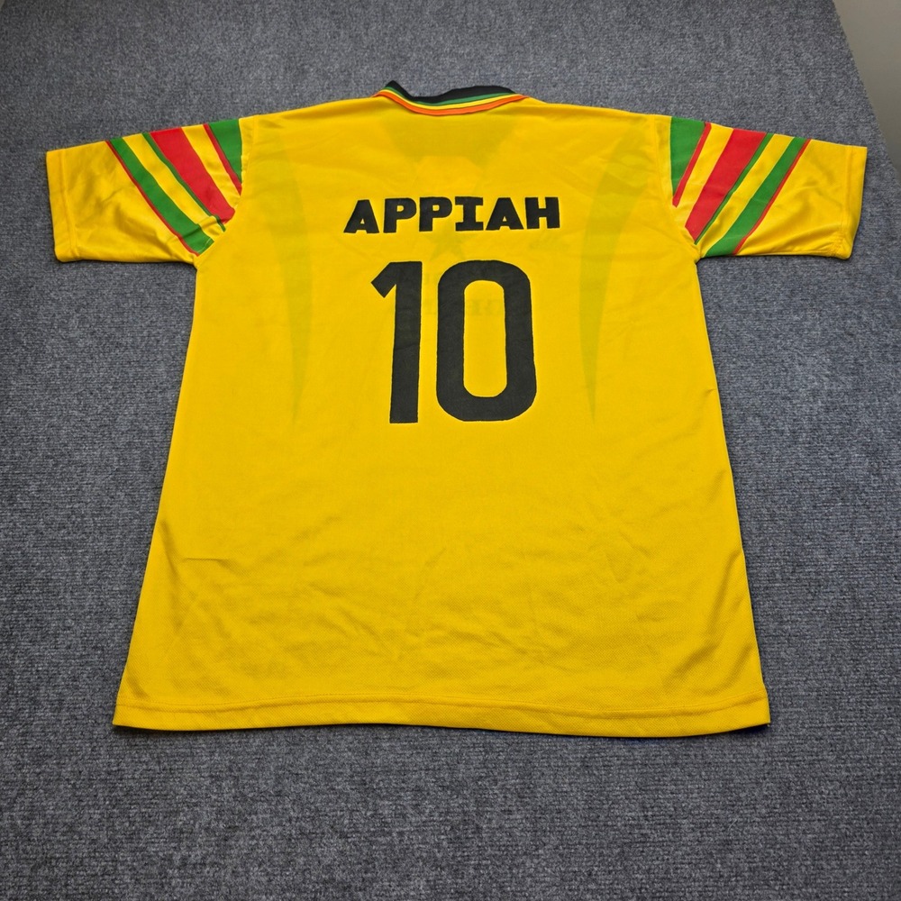 Vintage Ghana 2006 World Cup Soccer Jersey Adidas Stephen Appiah #10 Yellow XL - Picture 7 of 8